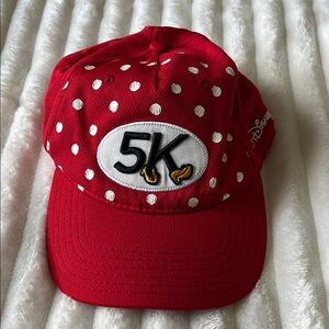 Disney Red and White Polka Dot 5K Hat